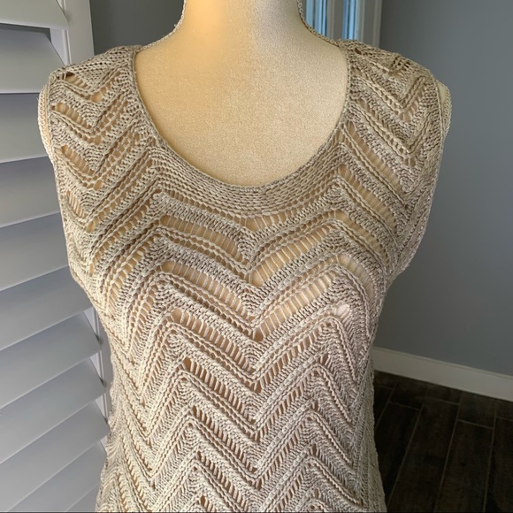 DRESS BARN ROZ & ALI KNITTED TANK TOP SIZE L - Picture 3 of 10